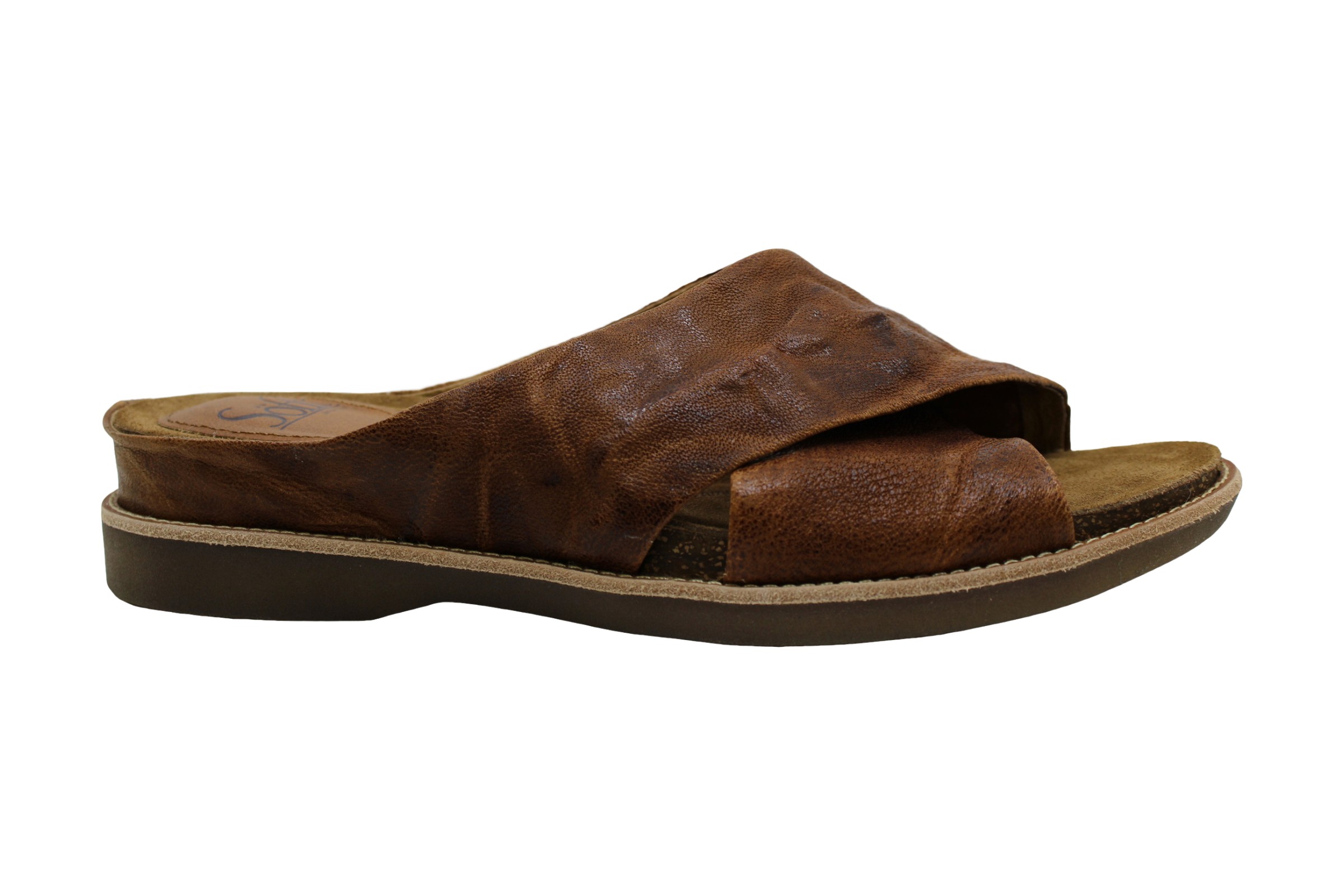 Sofft Womens Brylee Leather Open Toe Casual Slide Sandals, Luggage, Size 7.5 | eBay