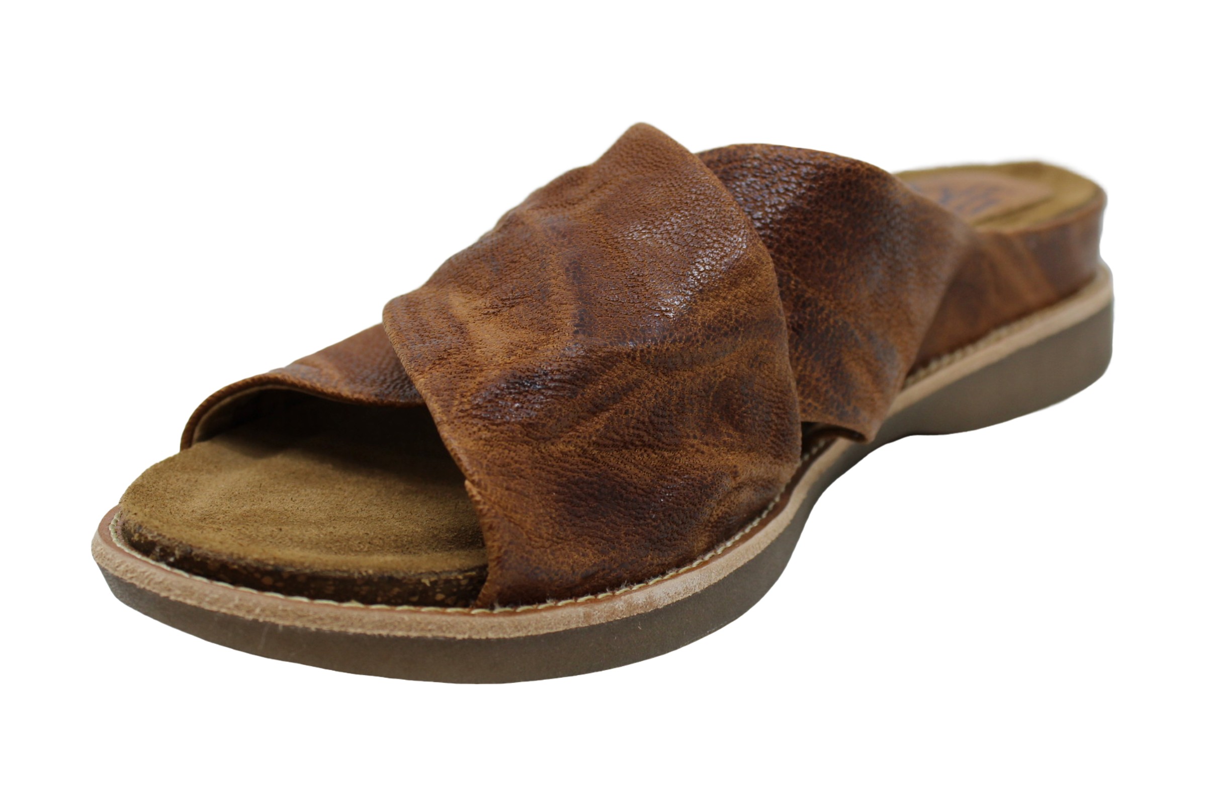 Sofft Womens Brylee Leather Open Toe Casual Slide Sandals, Luggage, Size 7.5 | eBay