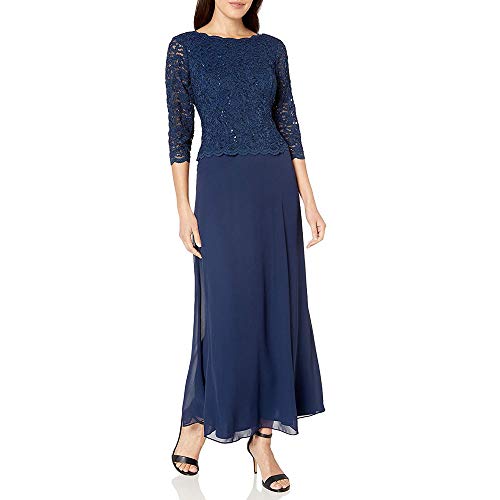 alex evenings women's long mock dress