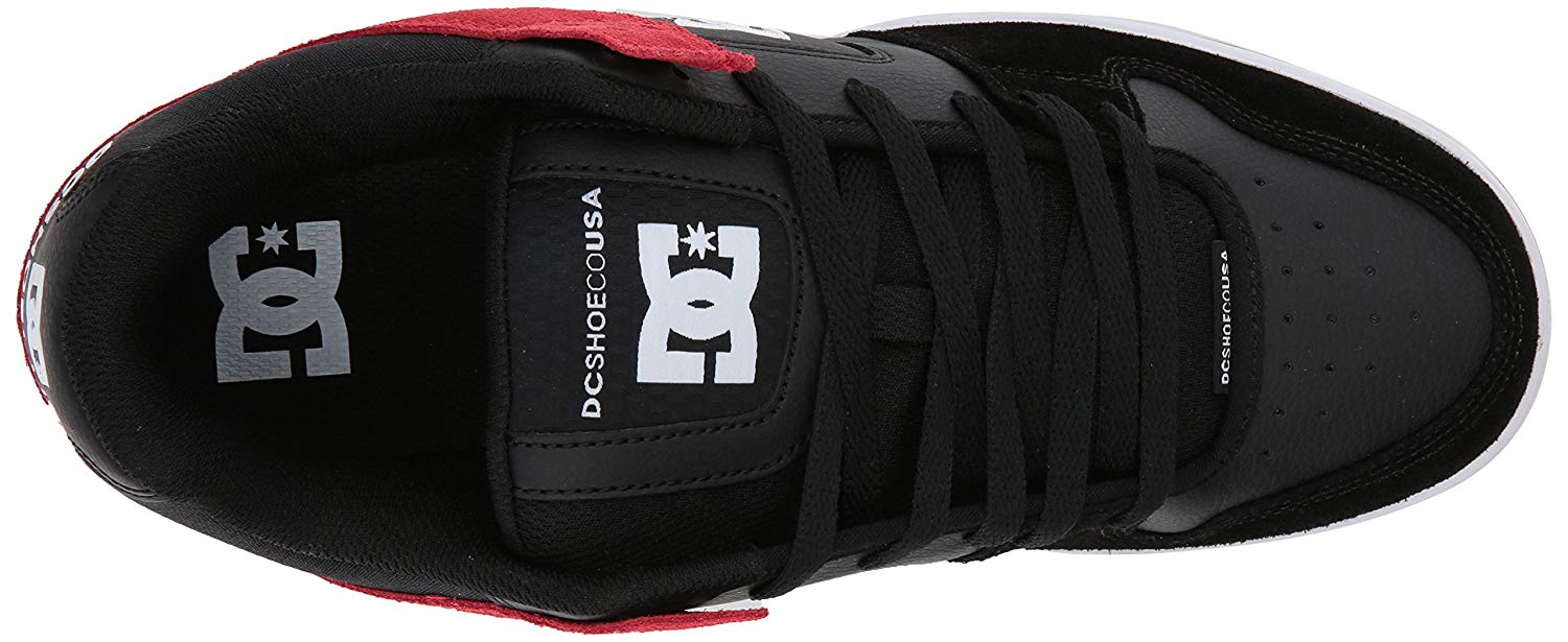 DC Men's Manteca Skate Shoe, Black/Athletic Red, Size 7.5 | eBay