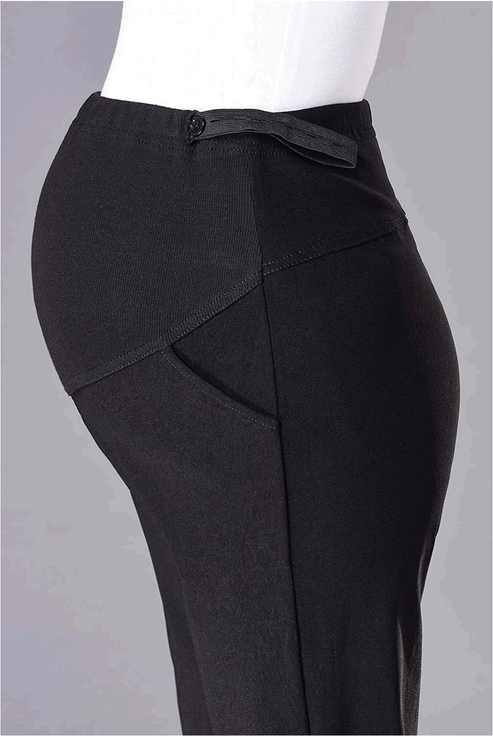 Foucome Maternity Work Pants Womens Flare Leg Dress, No Color, Size No