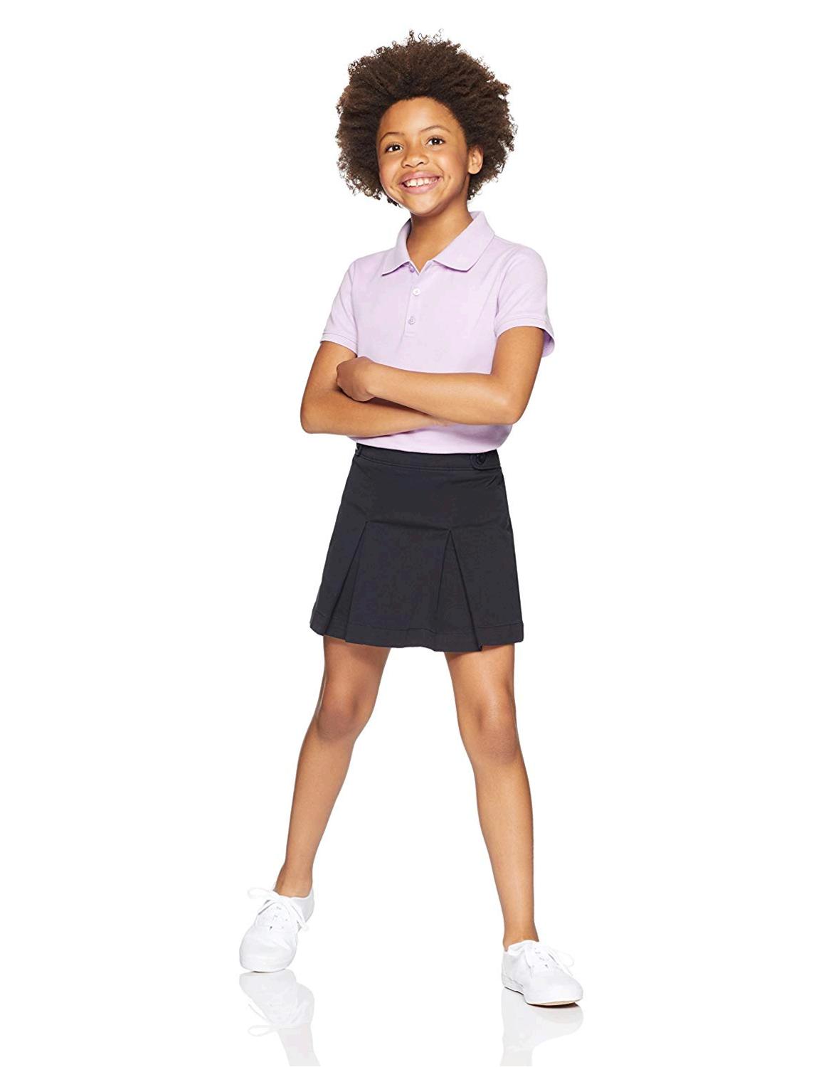 Essentials Little Girls' Uniform Skort, Black, Black Beauty, Size Small O eBay
