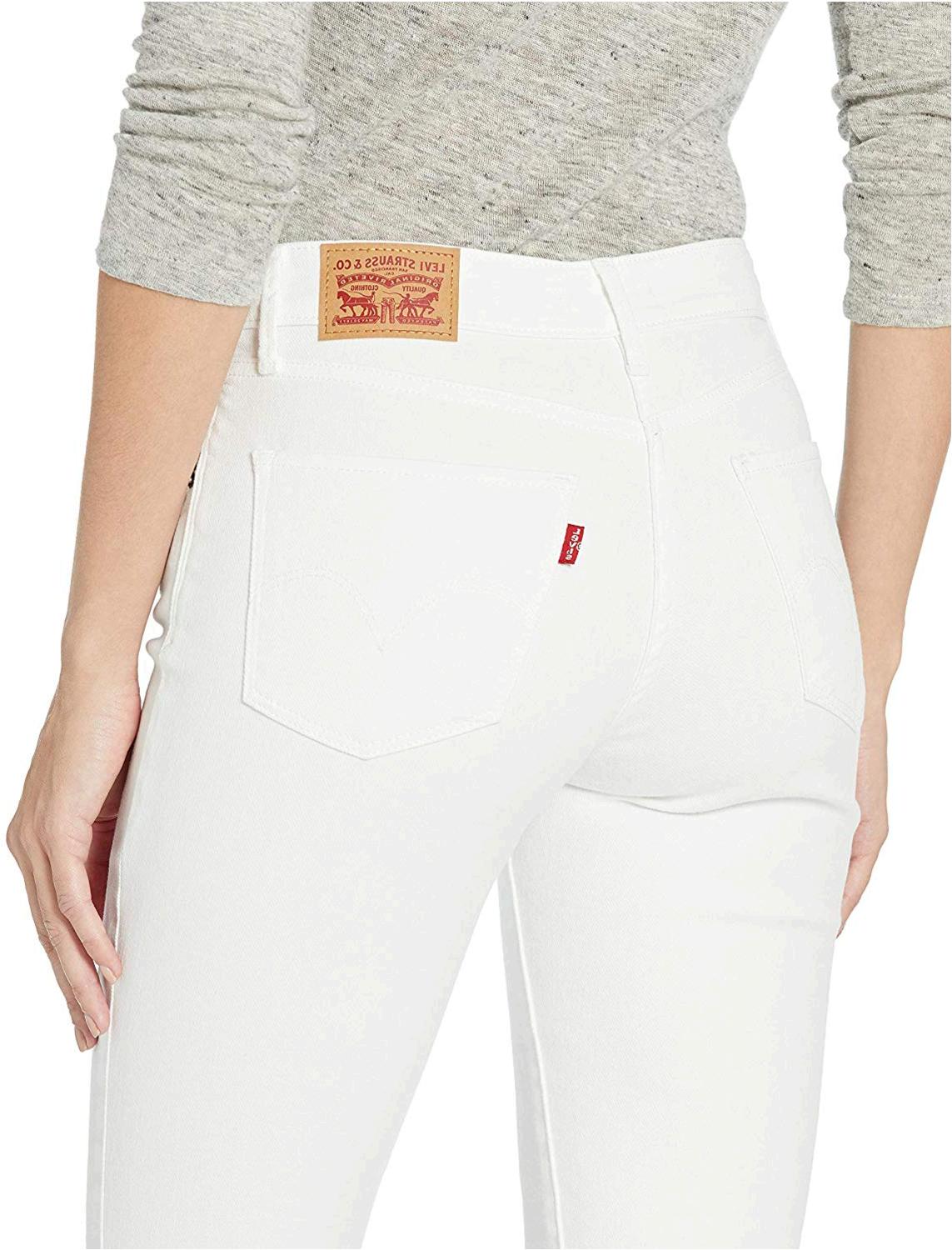 Levi's Women's Classic Mid Rise Skinny Jeans, Pure, Pure White, Size 29 Short GU | eBay