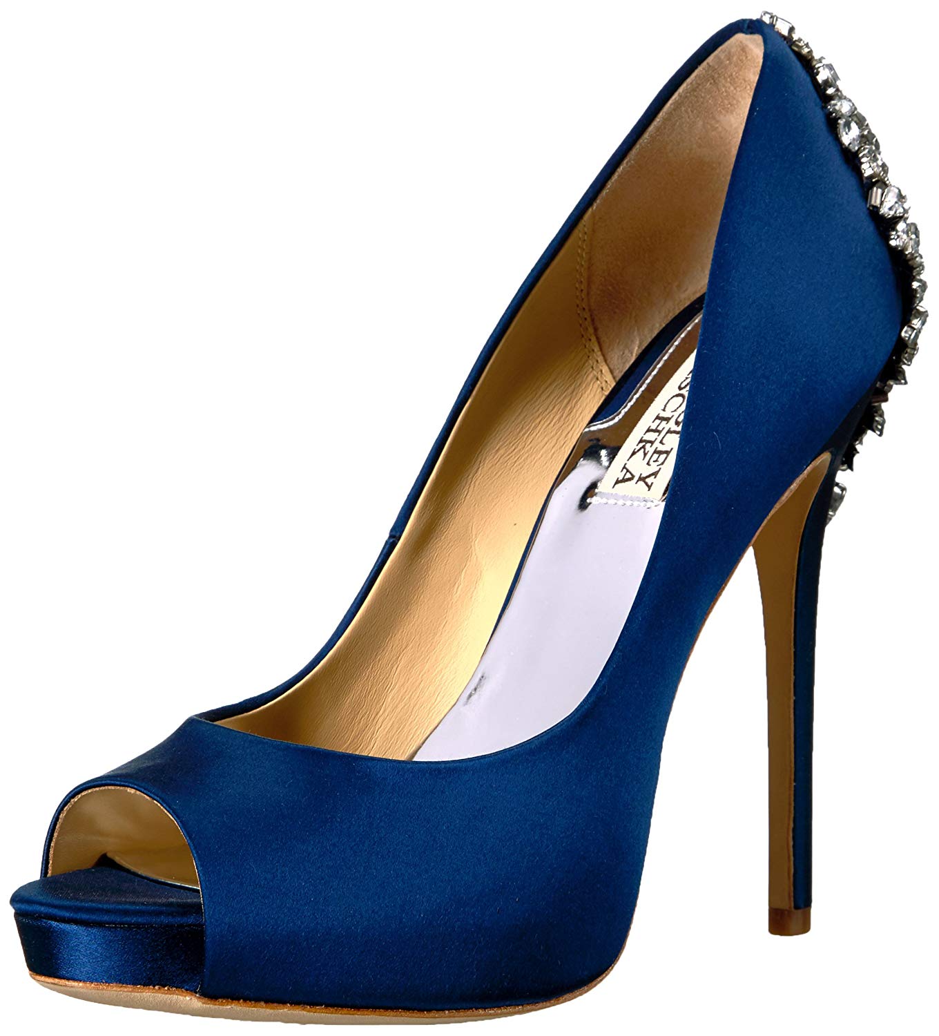 badgley mischka peep toe pumps