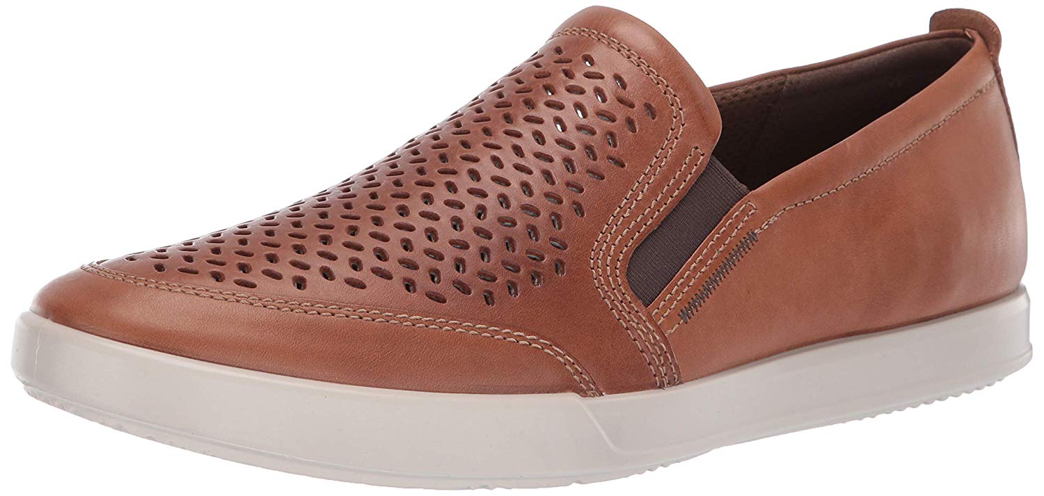 ECCO Men's Collin 2.0 Slip on Sneaker, Cashmere Perforated, Size 9.0 ...