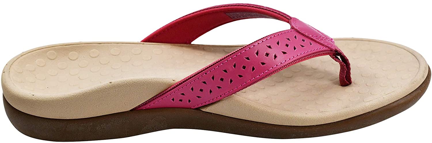 Vionic Women's Tide Perf Toe-Post - Ladies Flip Flops with, Rouge, Size 8.0 axmL | eBay