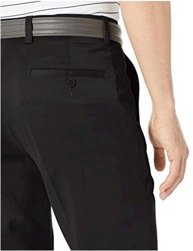 black slim fit golf pants