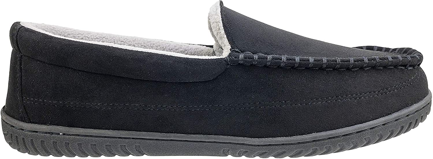 izod men's two tone moccasin slipper