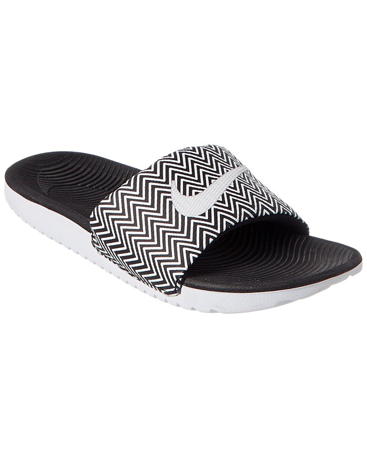 Nike Womens Kawa Open Toe Casual Sport Sandals Black/White Size 11.0 K5Et Nike Womens Kawa Open Toe Casual Sport Sandals Black/White Size 11.0 K5Et