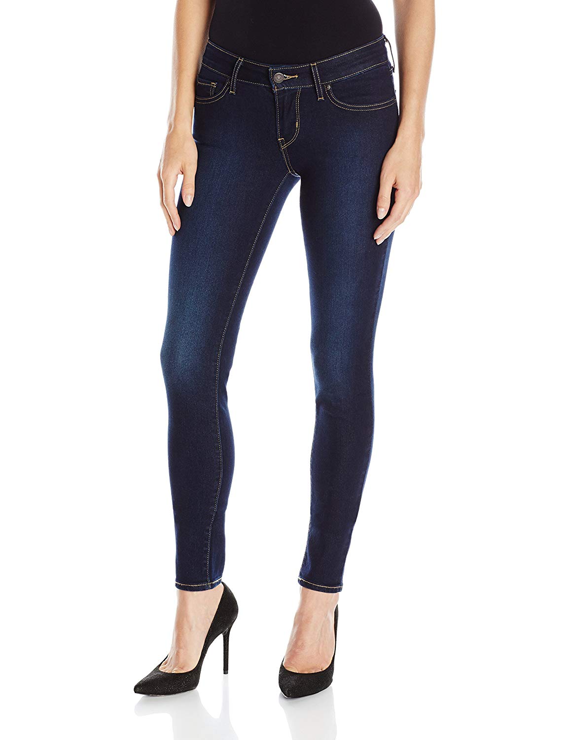 Levi's Women's 711 Skinny Jeans, Indigo Ridge, 28, Indigo Ridge, Size ...