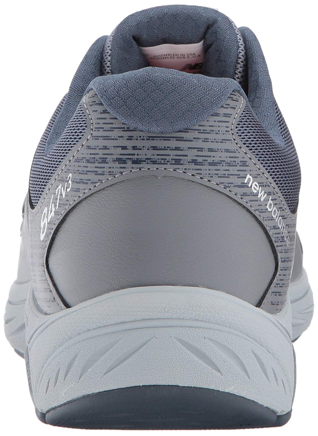 New Balance Womens MW847GY3 Low Top Lace Up Walking Shoes, Grey, Size 8
