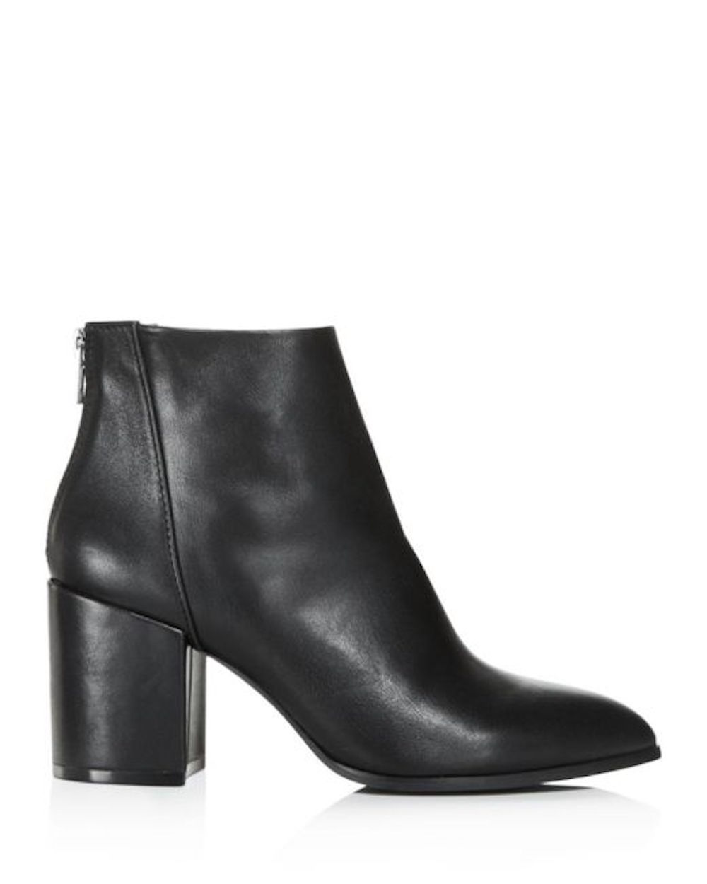 Aqua Womens Dante Leather Almond Toe Ankle Fashion Boots, Black, Size 8 ...