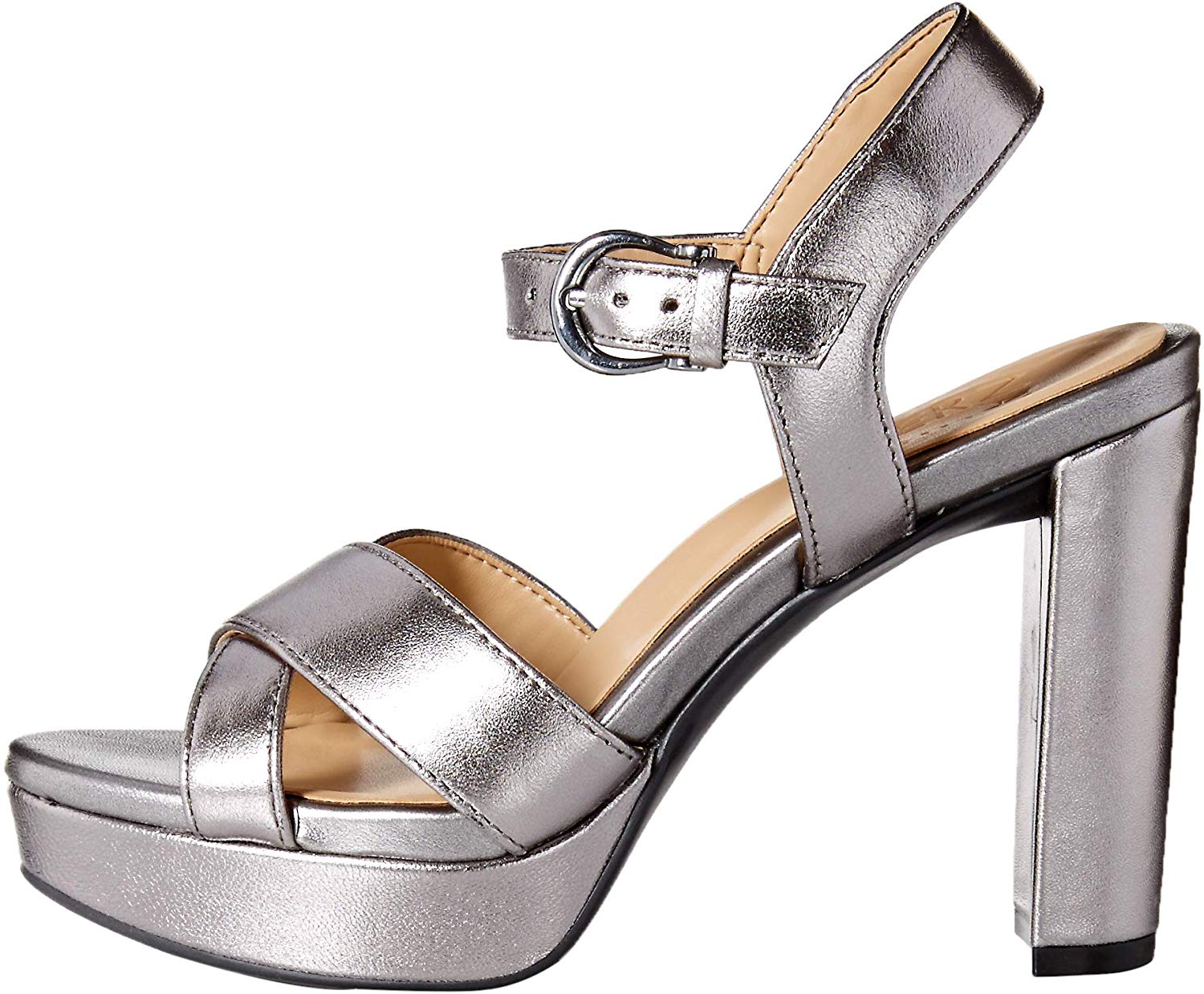 pewter open toe shoes