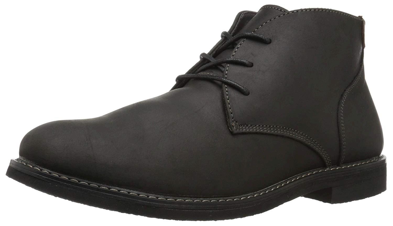 Nunn Bush Men's Lancaster Plain Toe Chukka Boot, Black, Size 10.5 WD1x ...