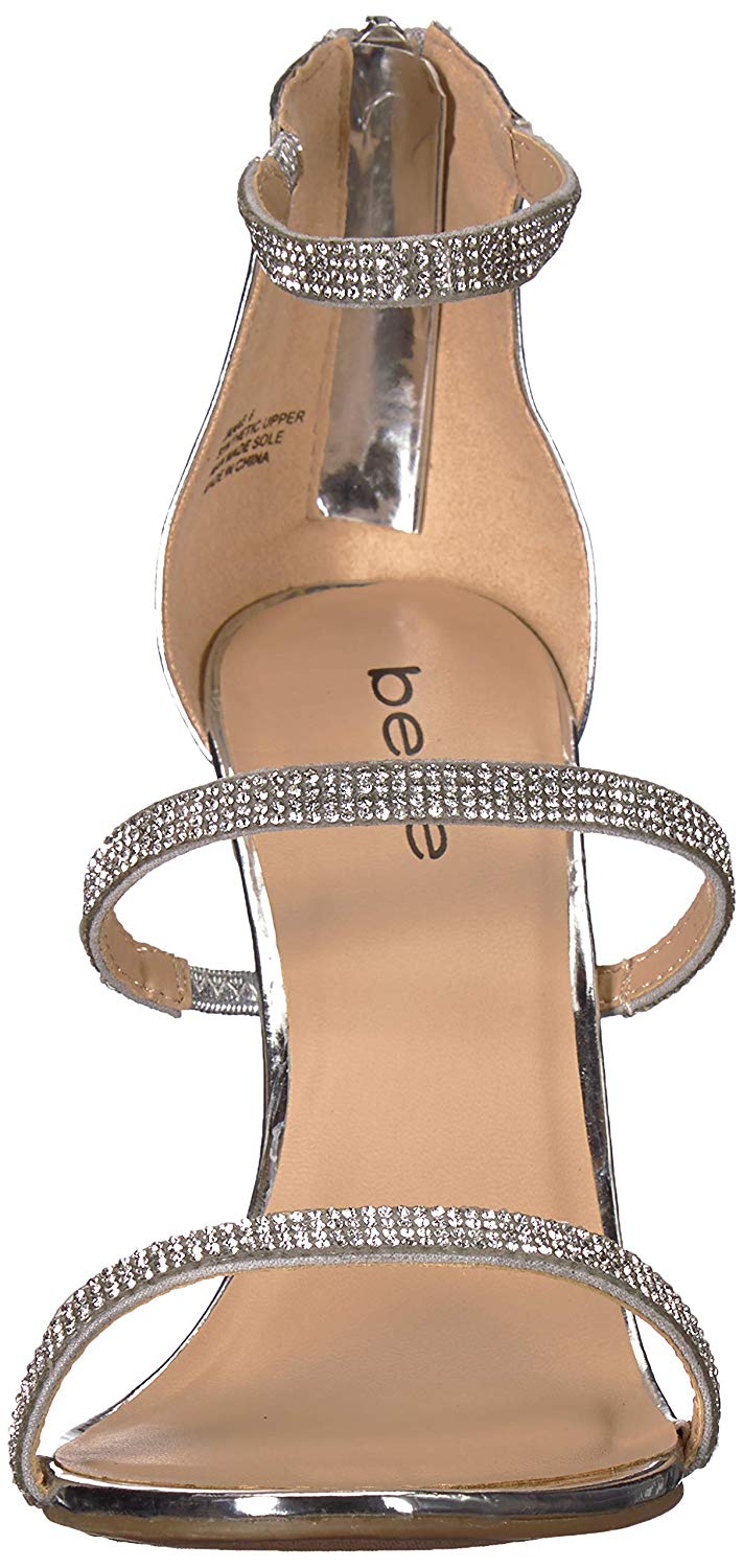 Bebe Womens Heeled Sandals in Silver Color, Size 9 TNU eBay