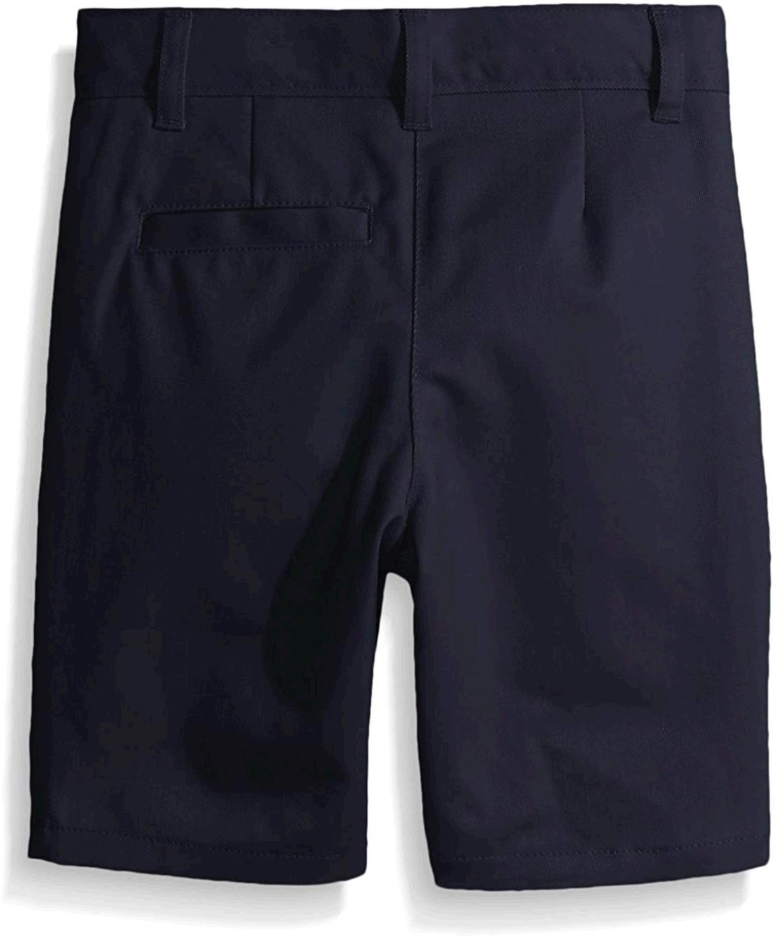 Nautica Slim Boys' Uniform Flat Front Twill Short, Navy,, Navy, Size 14 ...