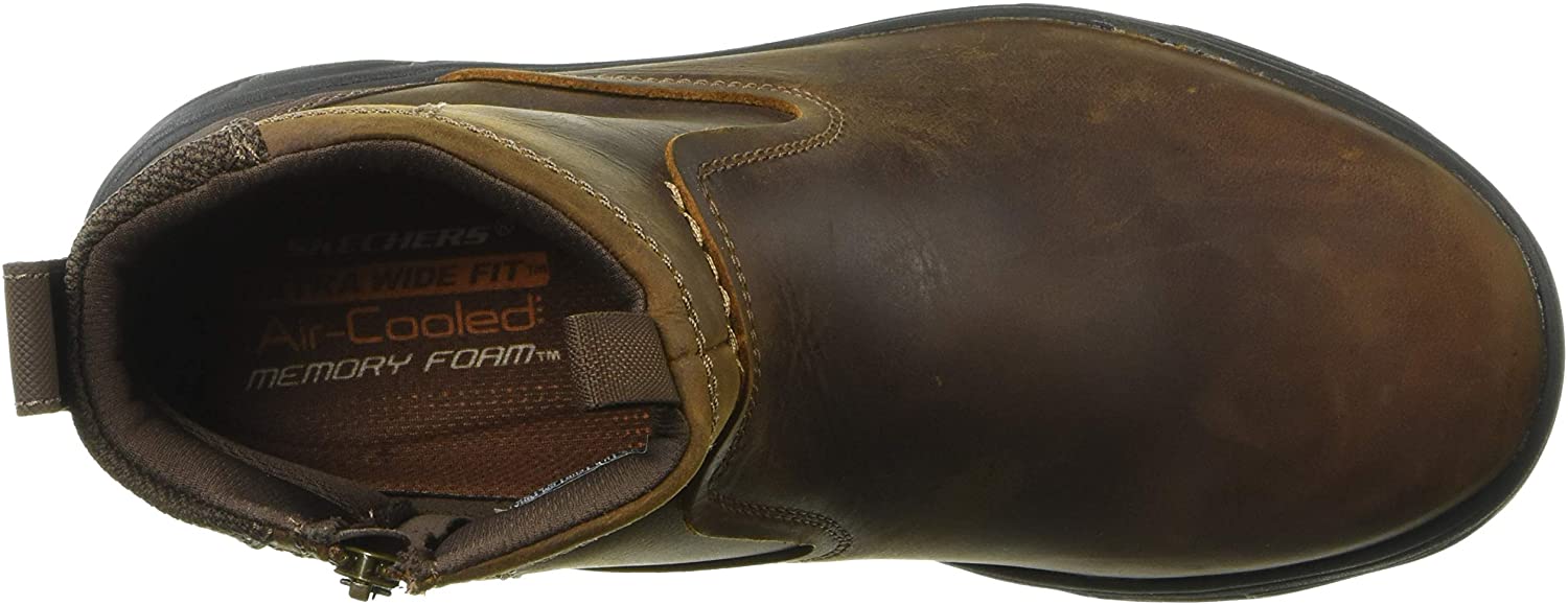 Skechers Men's Resment-Korver Chelsea Boot Side Zip Hiking, Cdb, Size 8 ...