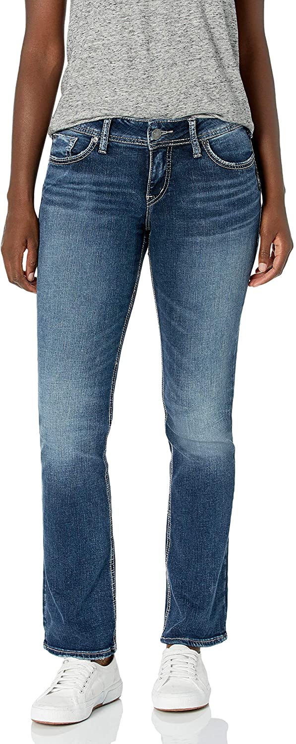 Silver Jeans Co. Women's Elyse Relaxed Fit Mid, Dark Heritage Wash, Size 29x33 x | eBay