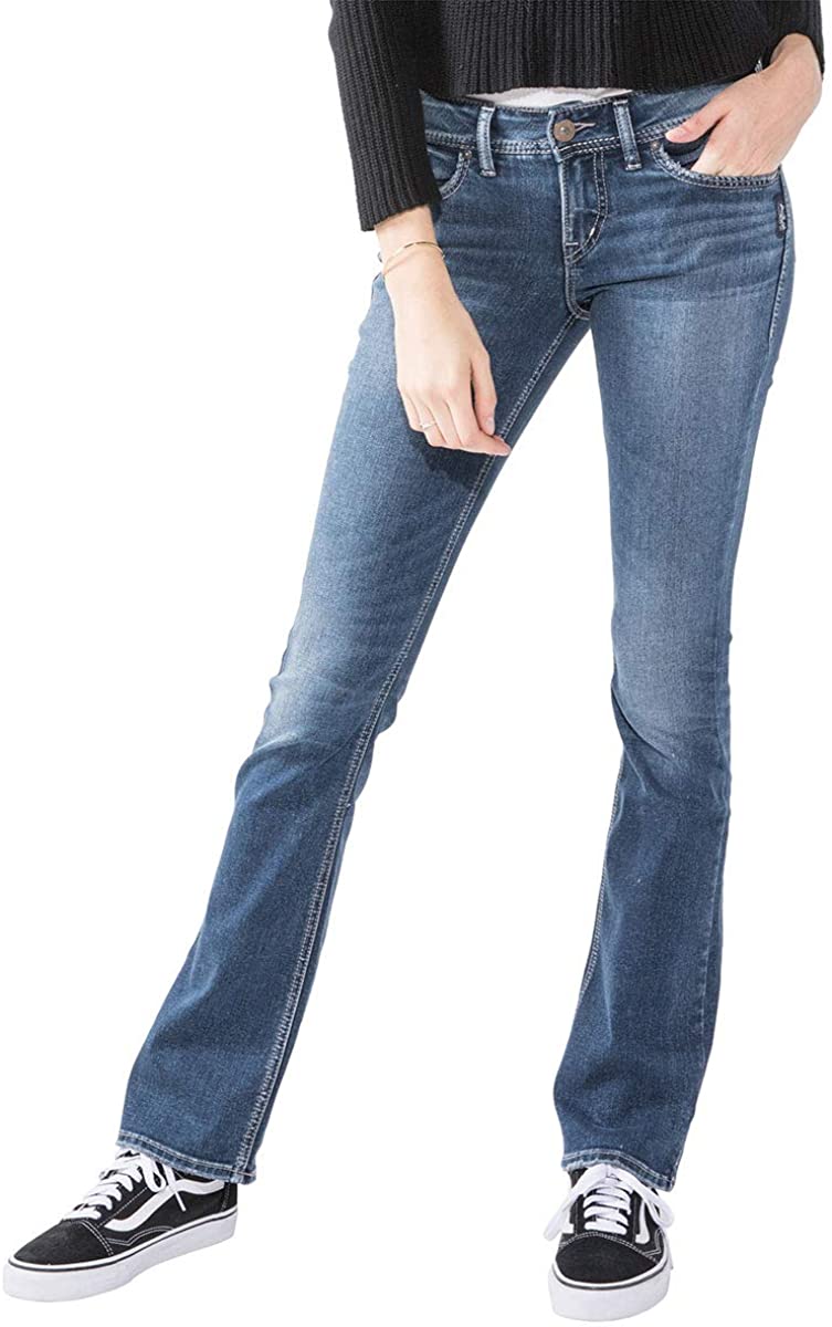 Silver Jeans Co. Women's Elyse Relaxed Fit Mid, Dark Heritage Wash, Size 29x33 M | eBay