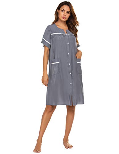 snap button front dress