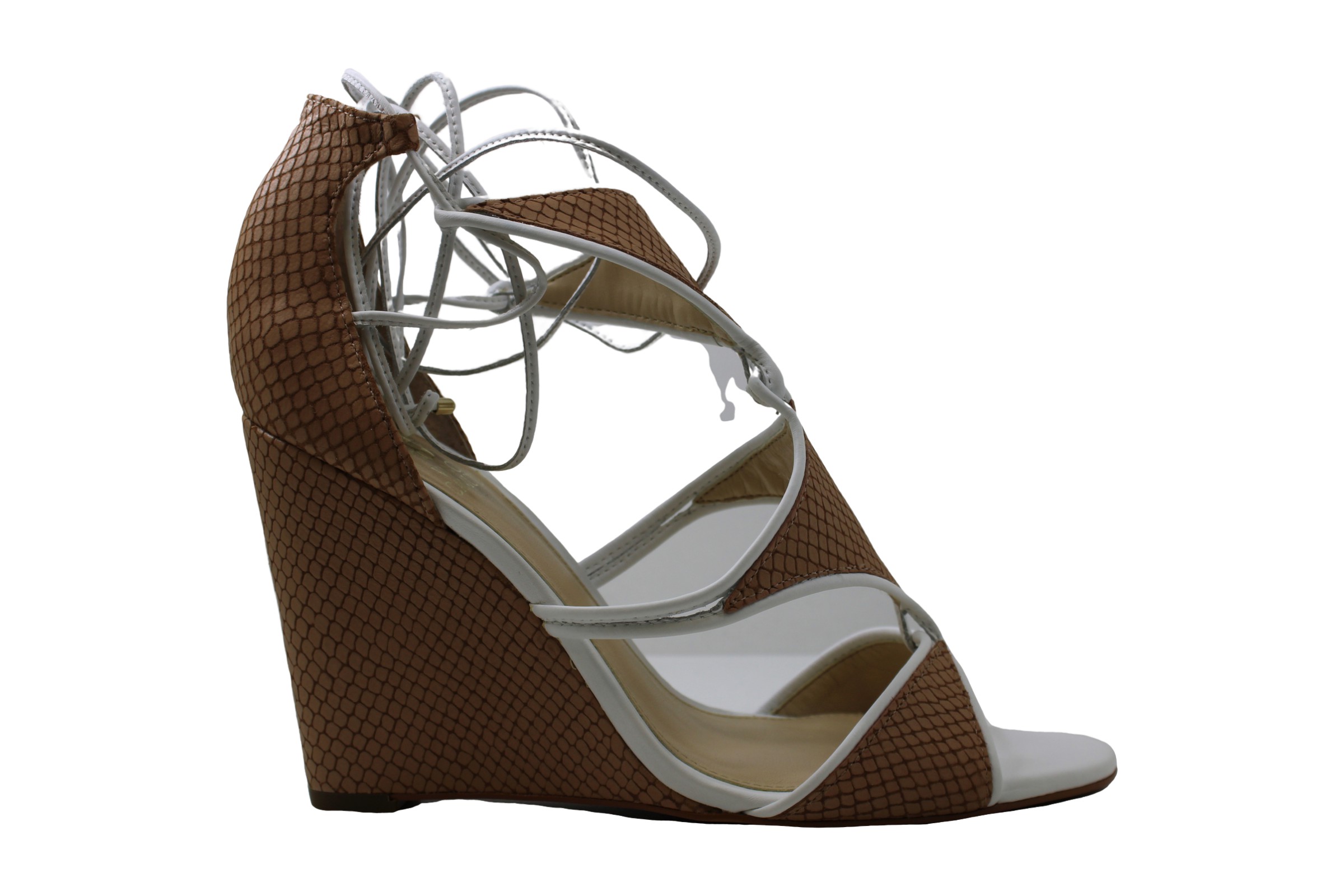 Vince Camuto Frauen Maria Offener Zeh Leger Sandalen Mit Keilabsatz Beige Groess Ebay