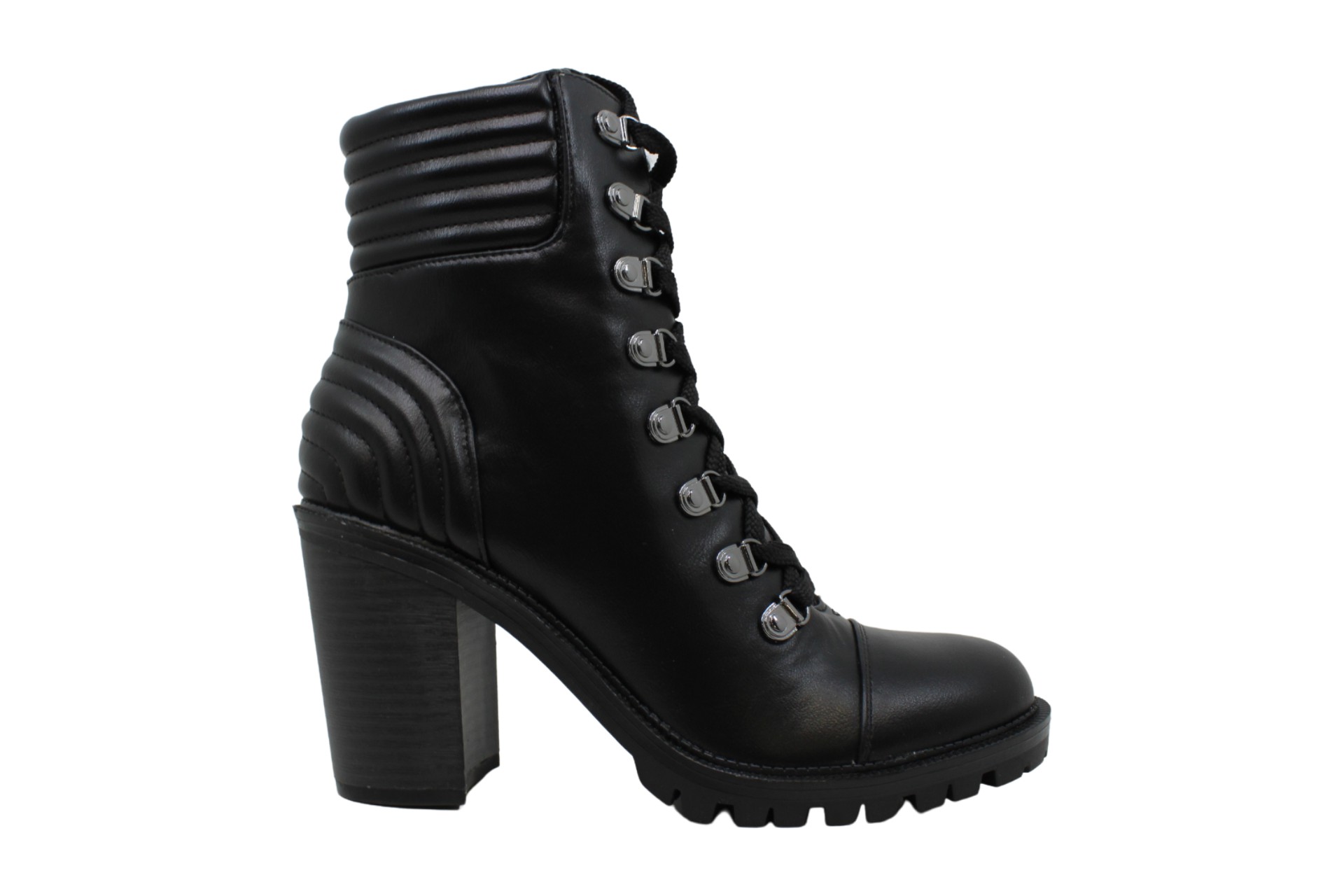 Guess Women's Shoes Jetti Leather Round Toe Ankle Fashion Boots, Black ...