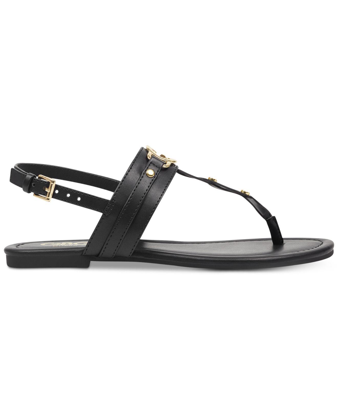 G by Guess Womens Links Open Toe Casual Slingback Sandals, Black, Size ...