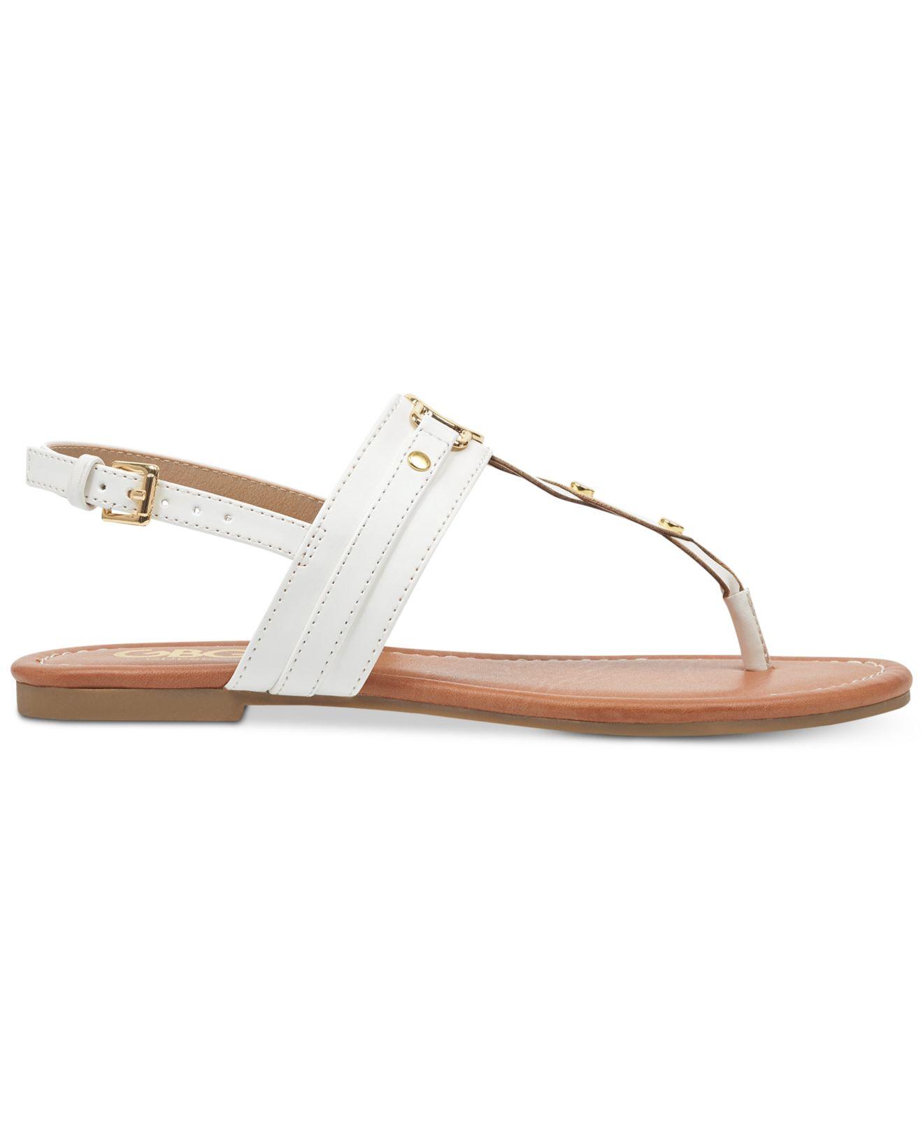 ladies white slingback sandals