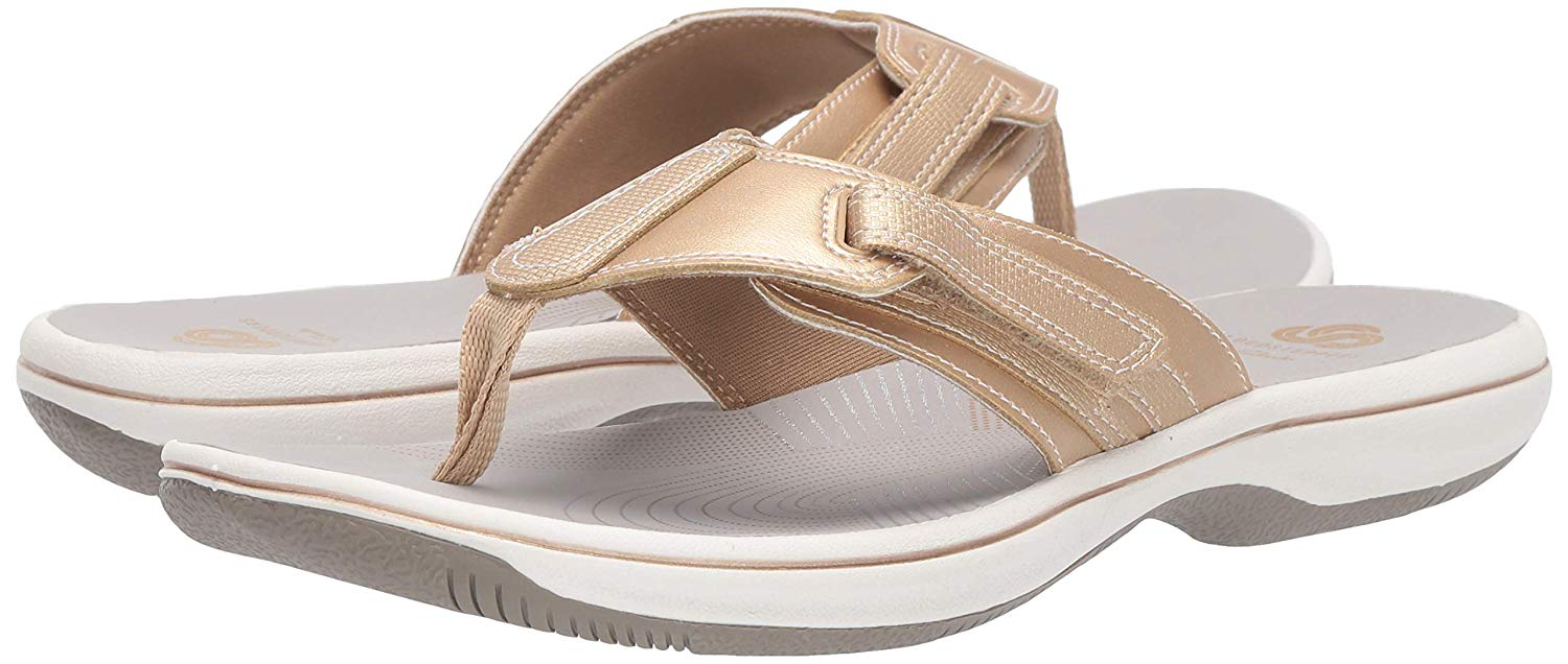 CLARKS Women's Brinkley, Gold Synthetic, Size 7.0 spL2 | eBay