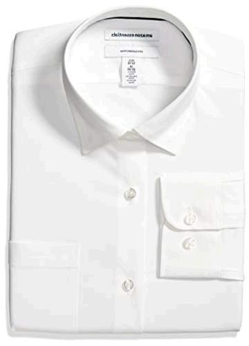 men's white stretch dress shirt