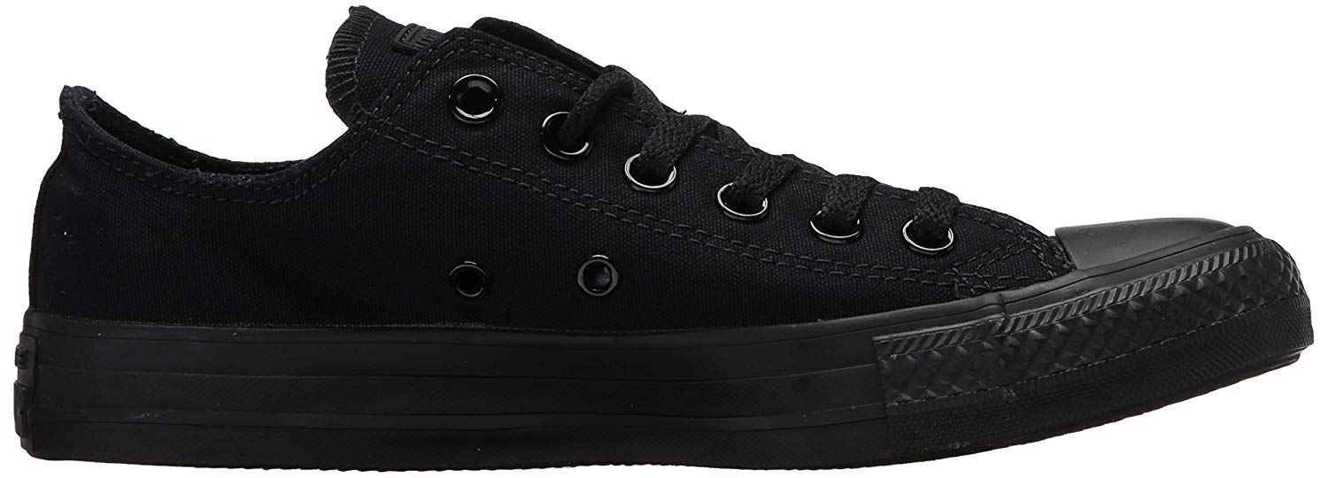 Converse Womens All Star II OX Low Top Lace Up Fashion, Black Mono ...
