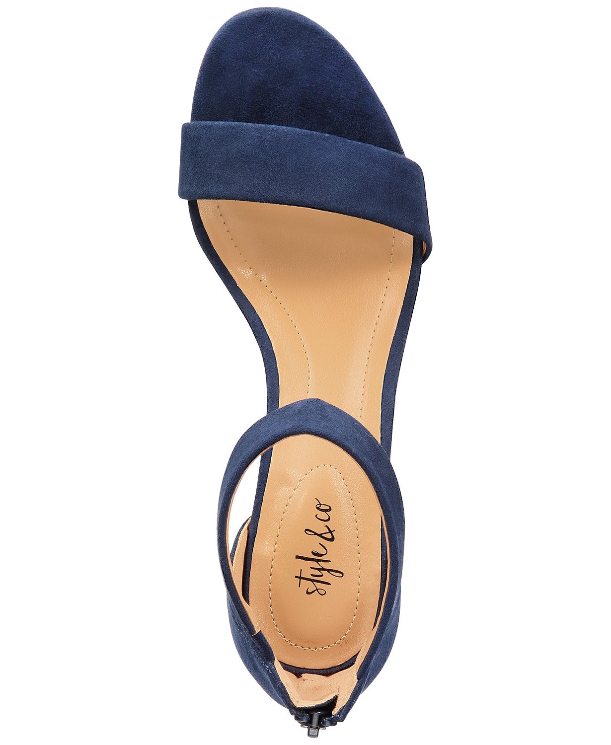 Style & Co. Womens Paycee Open Toe Casual Ankle Strap Sandals, Navy, Size 7.5 WP | eBay