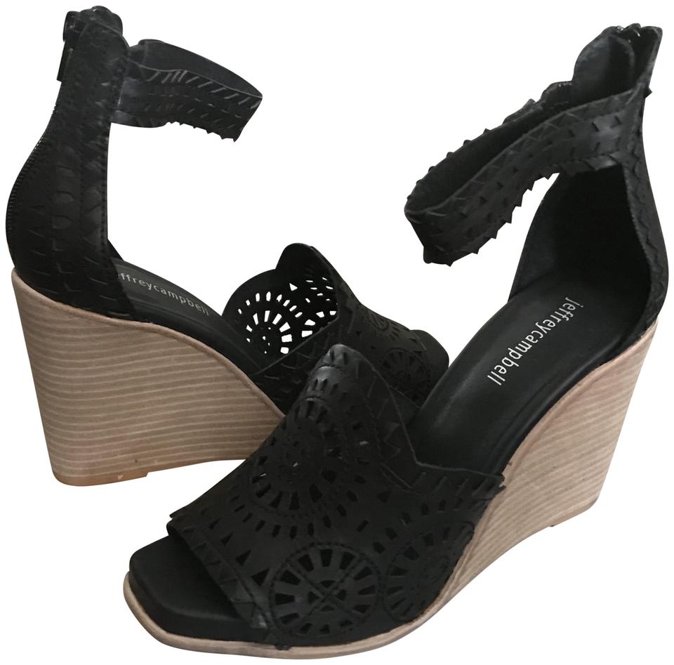 Jeffrey Campbell Mujeres Del-Sol Cuero Puntera Abierta Especial, Negro, EE. UU. 4 Jeffrey Campbell Mujeres Del-Sol Cuero Puntera Abierta Especial, Negro, EE. UU. 4