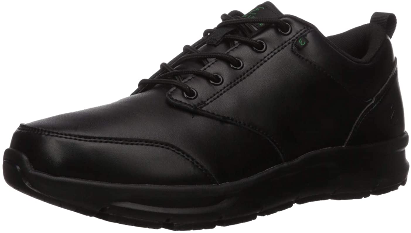 Emeril Lagasse Men's Quarter Slip-Resistant Work Shoe, Black Leather ...