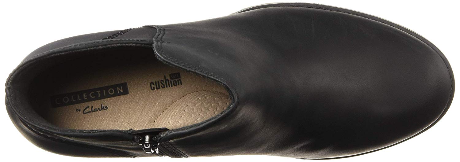 clarks trish strap black leather