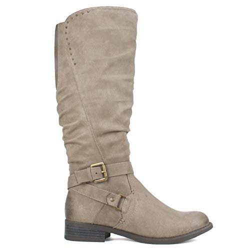 white mountain wide calf boots