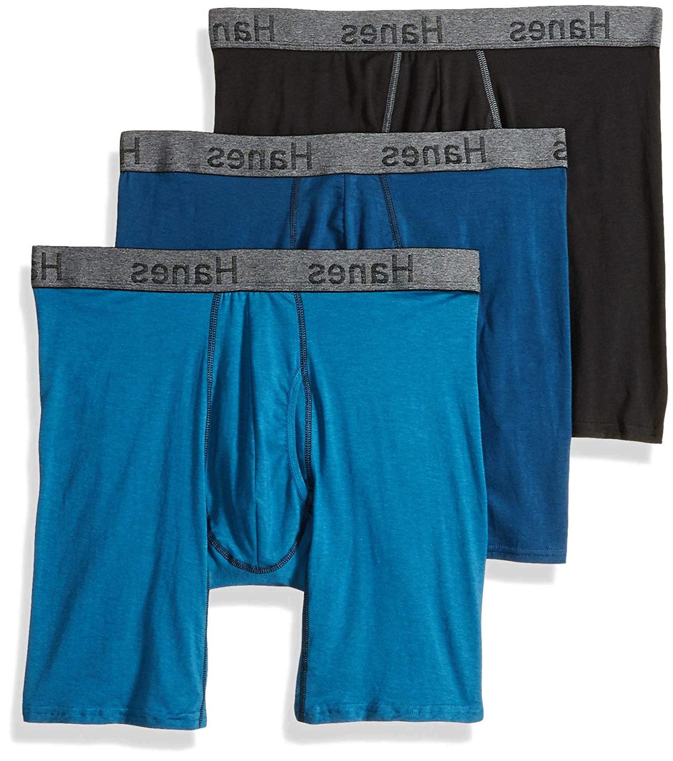 Hanes Men's 3Pack Comfort Flex Fit Ultra Soft Long Leg, Assorted, Size