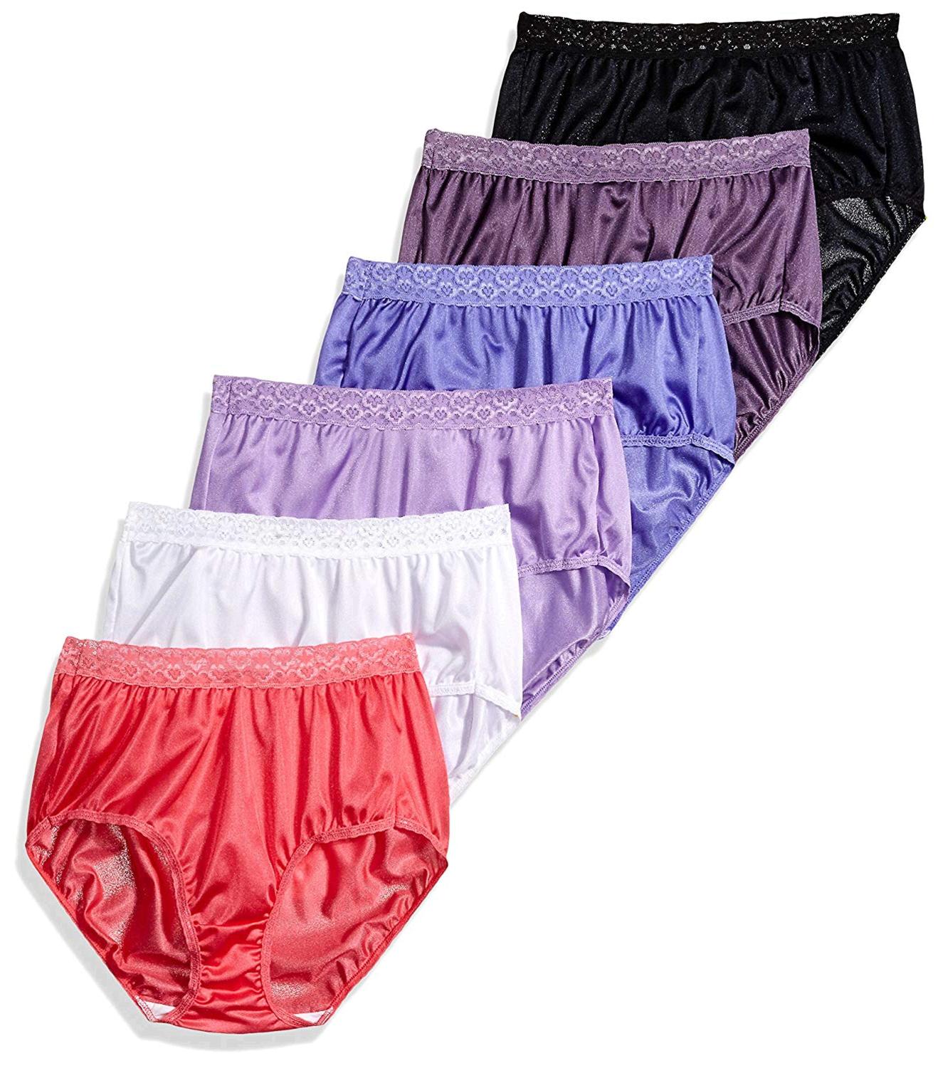 Fruit of the Loom Womens 6 Pack Nylon Brief