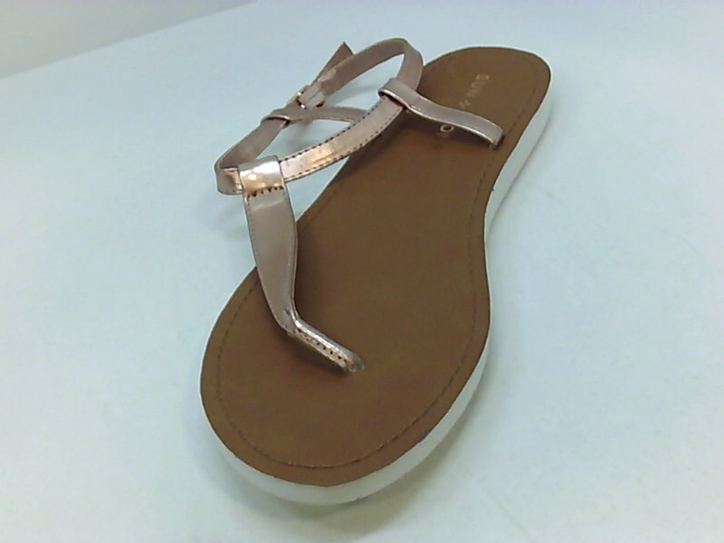 Sun Stone Women's Shoes Flat Sandals KNR, Pink, Size 8.5