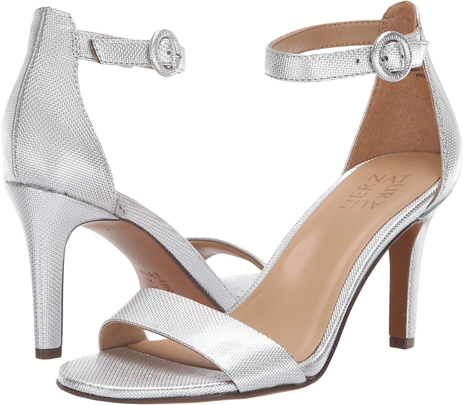 Naturalizer Womens Kinsley Open Toe Formal Ankle Strap Sandals, Grey, Size 11.0 | eBay