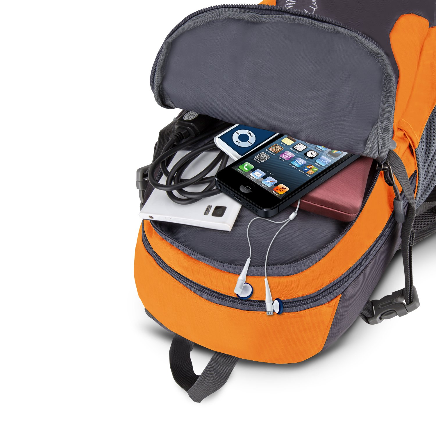 Sunhiker Cycling Hiking Backpack Water Resistant Travel, GOrange, Size