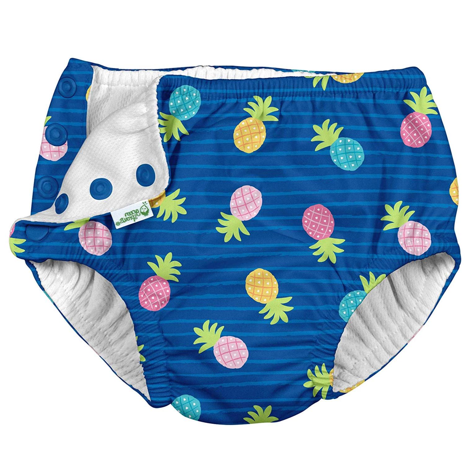 i play. Toddler Girls' Snap Reusable Absorbent Swimsuit Diaper,, Blue ...