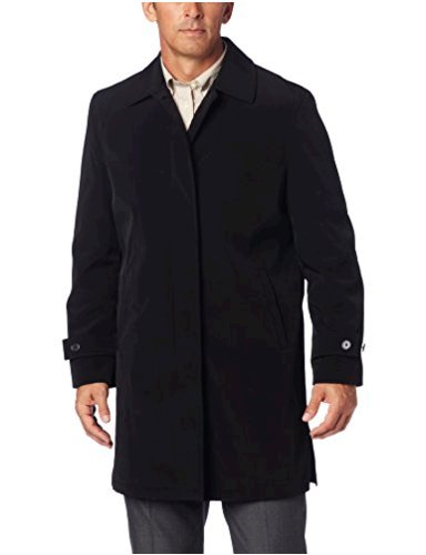 Hart Schaffner Marx Men's Hartsdale All Weather Raincoat, Black, Size ...