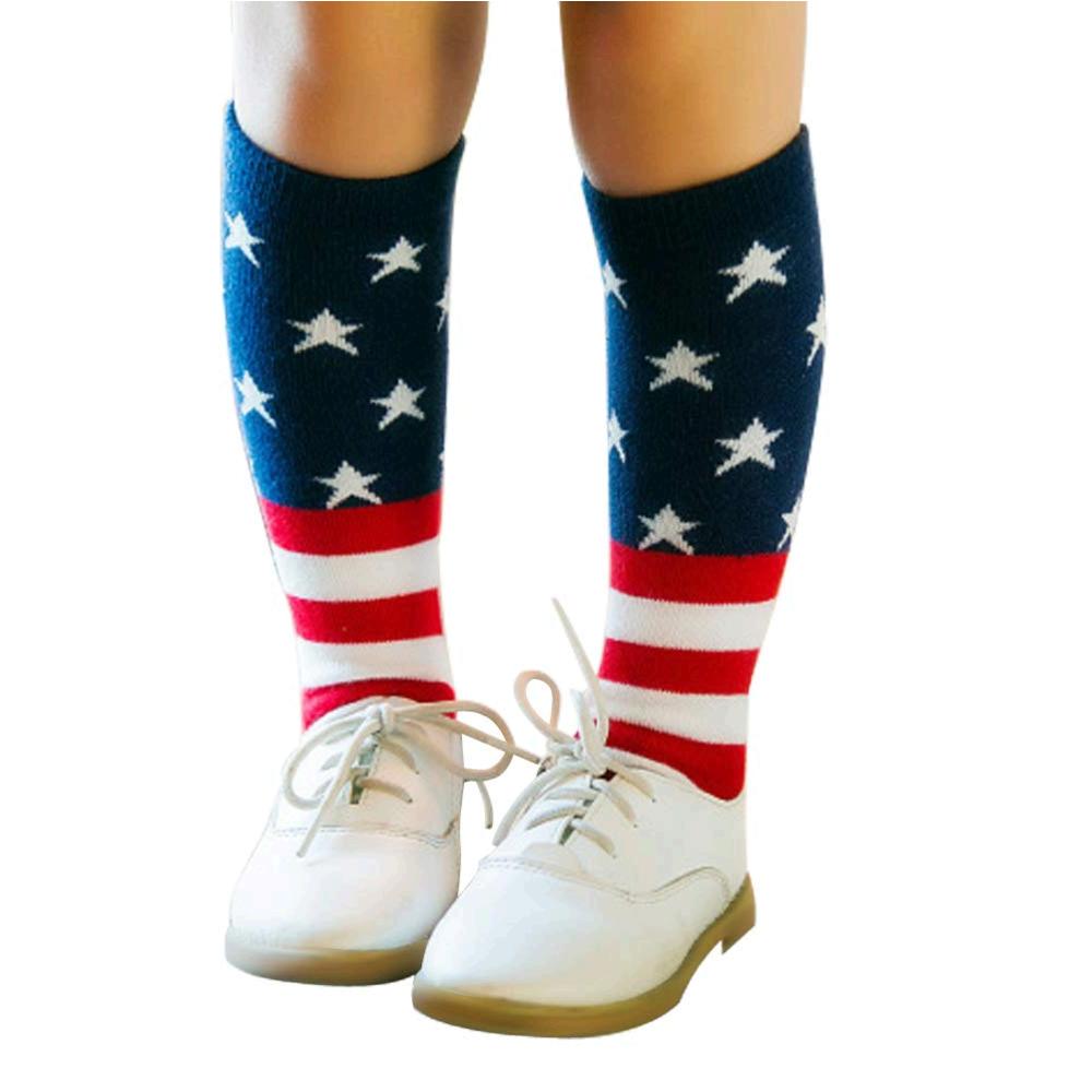 USA Flag Socks Kids Socks Casual Crew Fashionable Cotton, 46 Years