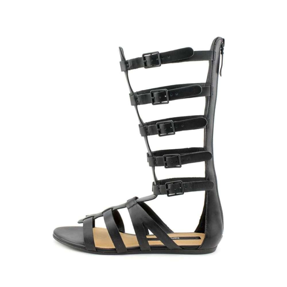 kensie Womens stellar Open Toe Casual Gladiator Sandals Black Size 70 kensie Womens stellar Open Toe Casual Gladiator Sandals Black Size 70