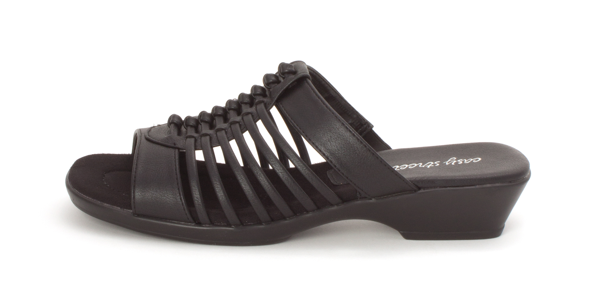 open toe wedge pumps
