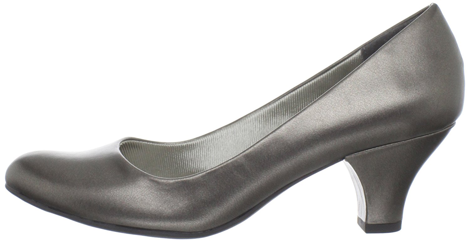 Easy Street Women's Shoes Fabulous Closed Toe Classic Pumps, Pewter