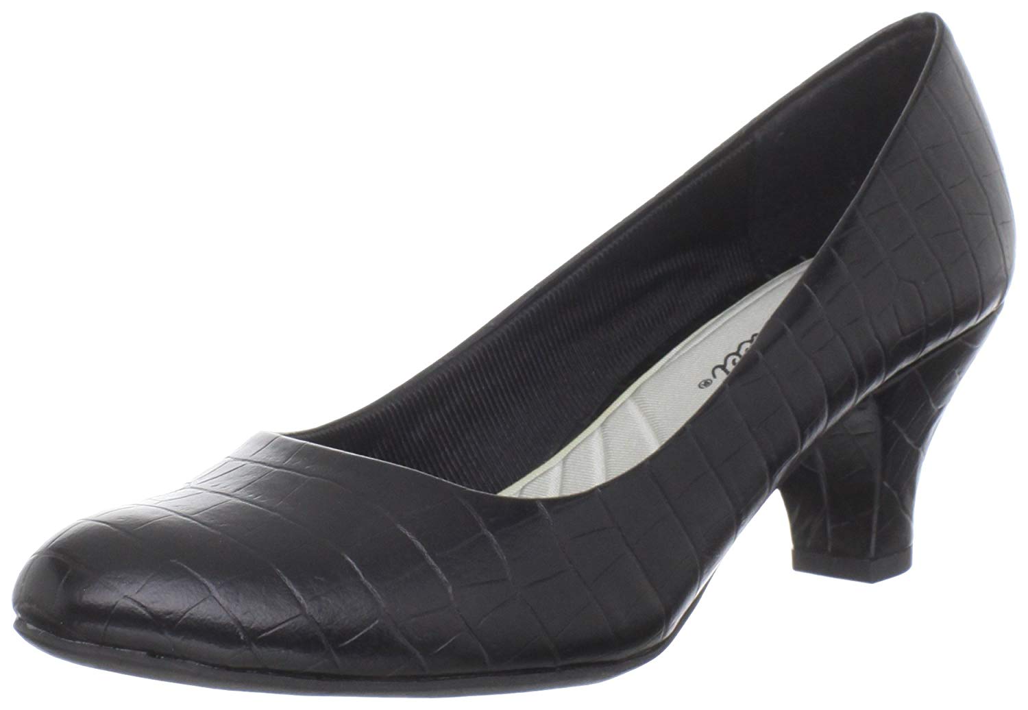 Easy Street Women's Shoes Fabulous Closed Toe Classic, Black Croco