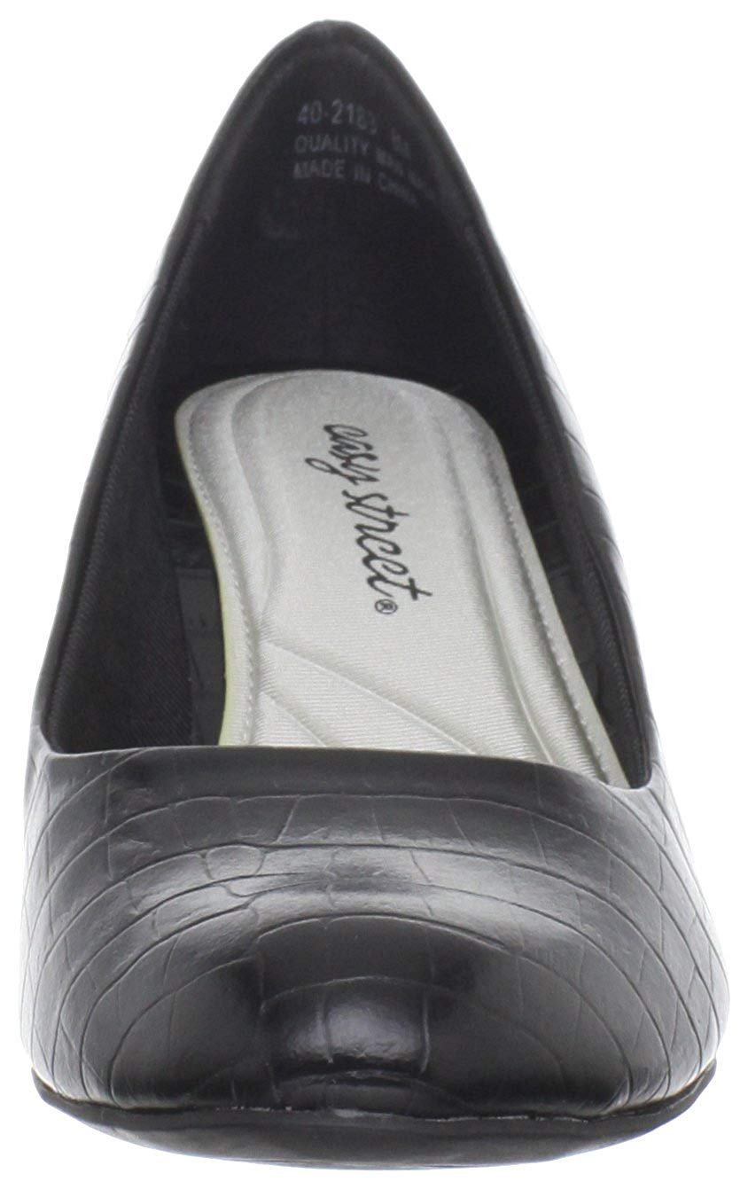 Easy Street Women's Shoes Fabulous Closed Toe Classic, Black Croco