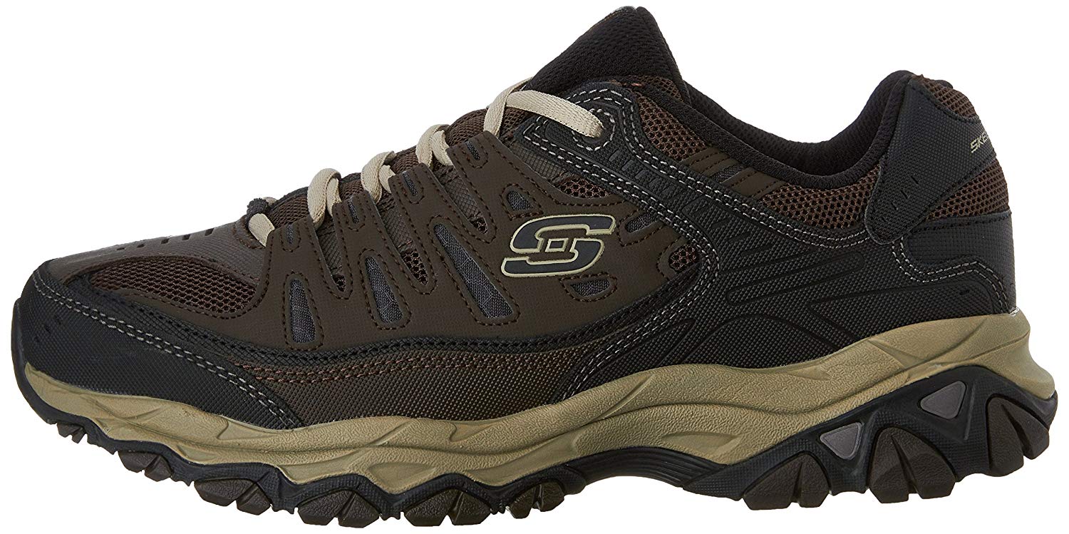 Skechers Mens Memory Fit 50125 Low Top Lace Up Running, Brown/Taupe ...